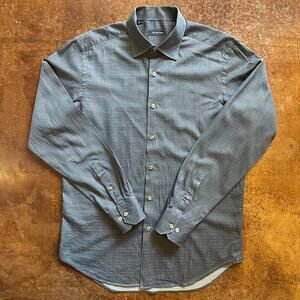 Saks Fifth Avenue Collection Dot Pattern Long Sleeve Shirt